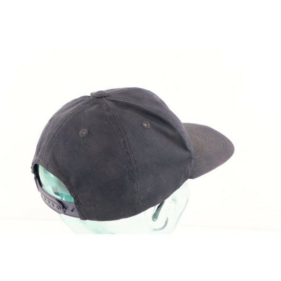 Vintage 90s Distressed University of Michigan Block M Snapback Hat Cap Navy Blue - Picture 6 of 9